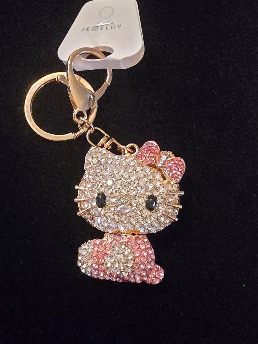 Hello Kitty Pave Rhinestone PURSE CHARM MOVEABLE